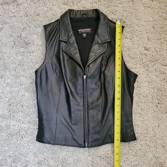 Wilson Leathers Womens Front Zip Leather Vest - Picture 7 of 9